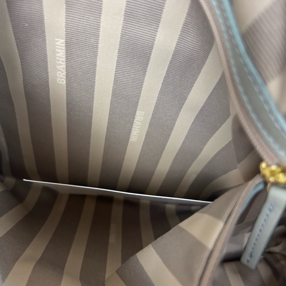 Brahim Delaney Satchel Leather Dusk Charleston Zipper Gold Hardware NWOT - Picture 9 of 14